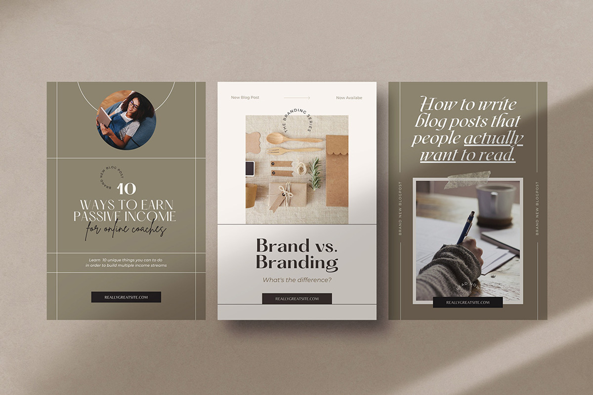 CANVA Aesthetic Pinterest Templates, a Social Media Template by AndrewPixel (Photo 7 of 10)