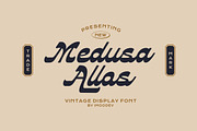 Medusa Allos - Script Vintage Font, a Handwritten Font by Imoodev (Thumbnail 1 of 5)
