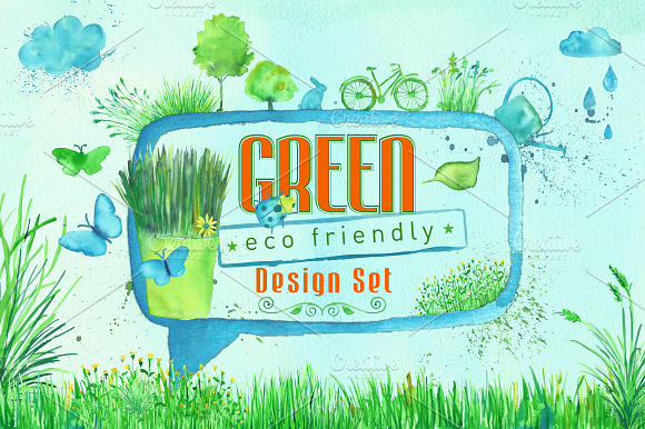 Green Design Set preview 7