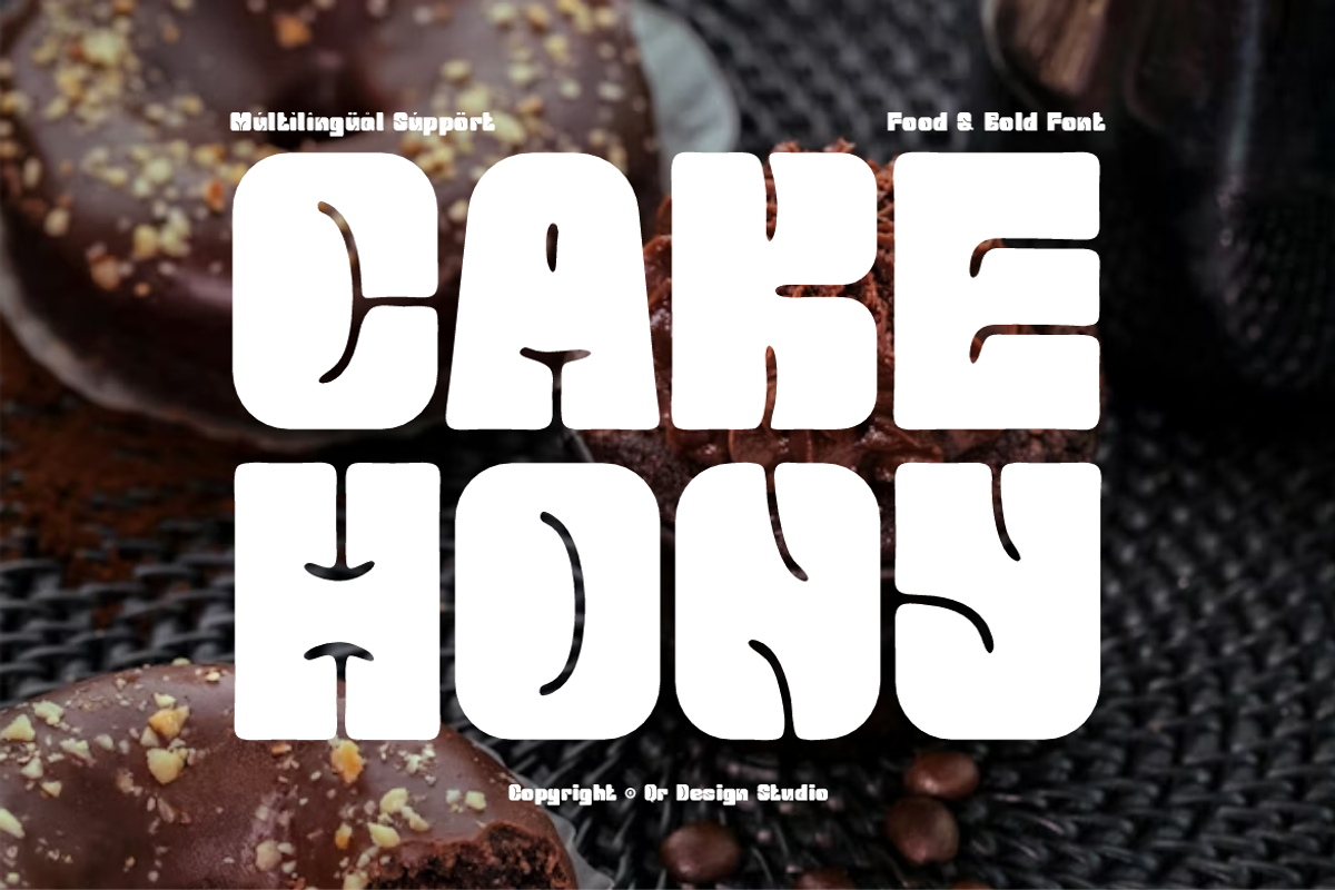 Cake Hony - Food Font, a Sans Serif Font by QR Design Studio (Photo 1 of 10)