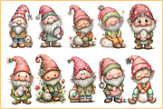 Whimsical Easter Gnome Clipart, a Seasonal Illustration by HueNestify (Thumbnail 3 of 3)