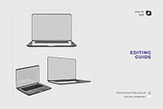Set Of MacBook Pro Laptops Mockup, a Books & Magazine Mockup by Designertale (Thumbnail 7 of 9)