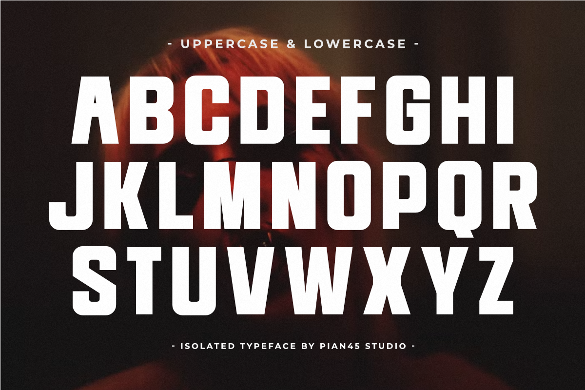 Isolated - Modern Condensed Font, a Sans Serif Font by Pian45 Studio (Photo 6 of 8)