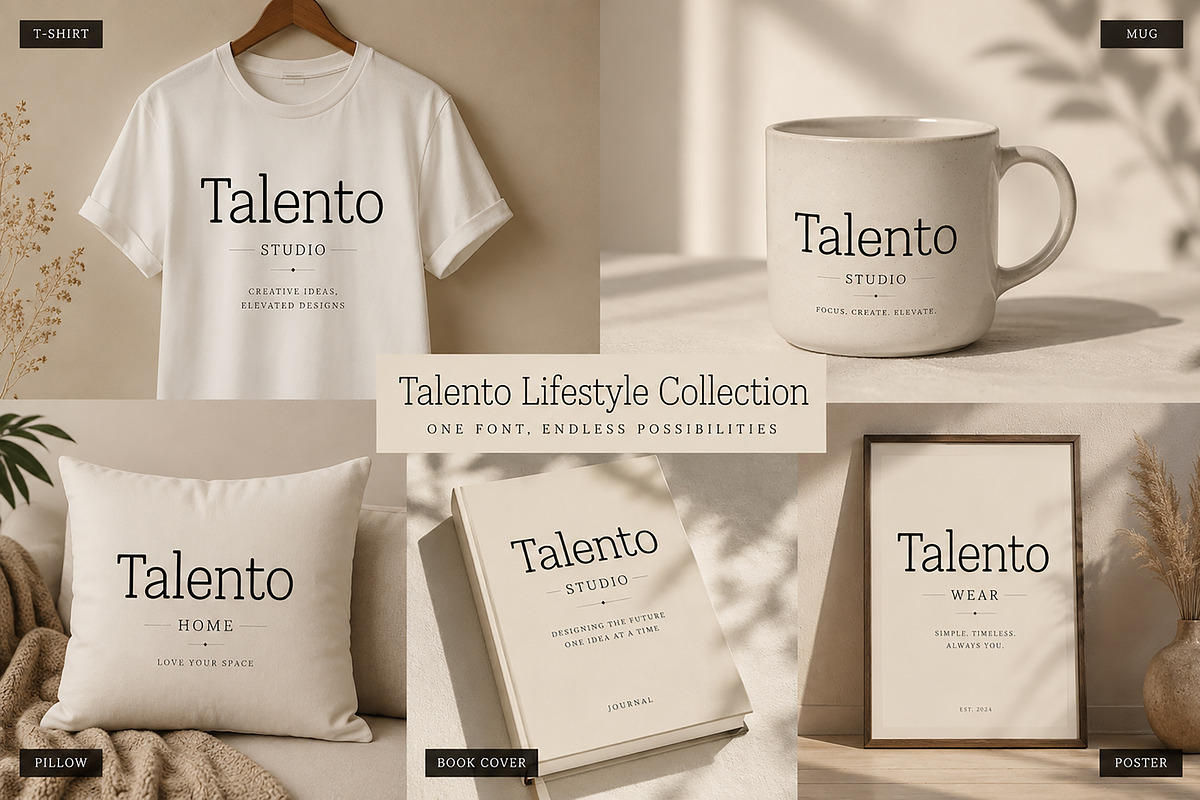Talento, a Serif Font by Wow Magic (Photo 2 of 5)