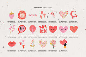 Love Set. Valentine's Day Toolkit