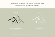 Forest Mountain Vector Illustrations, an Illustration by Emma Webb Studio (Thumbnail 5 of 9)