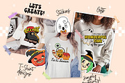 Retro Vintage Halloween Clipart Pack, an Object Graphic by Huxmay (Thumbnail 6 of 8)