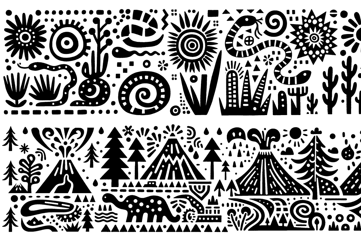 Vintage Culture Dance Folk Art, a Decorative Illustration by devastd (Photo 13 of 28)