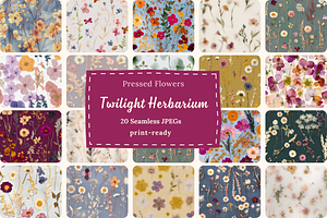 Twilight Herbarium Pressed Florals