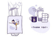 30 Yoga Poses, a Healthcare Illustration by Apolinarias Art (Thumbnail 9 of 9)