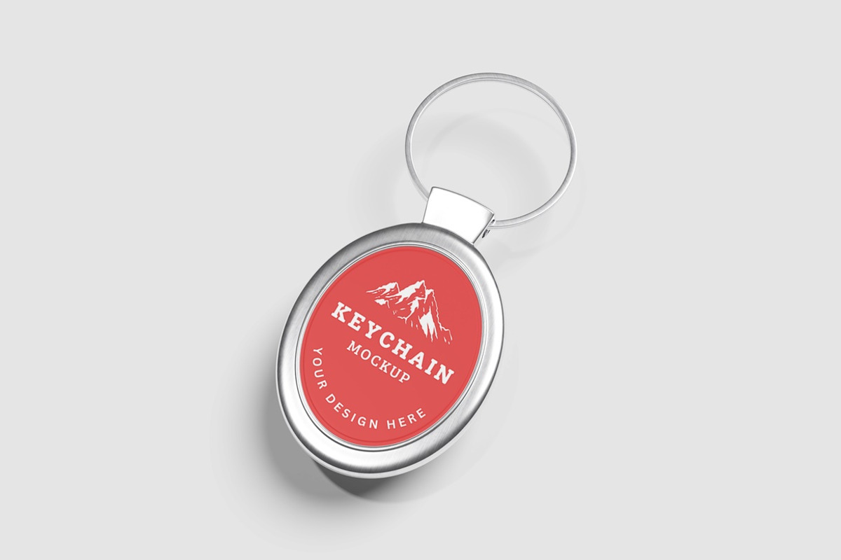 Keychain Mockup, an Advertising Mockup by AndikaGraphic (Photo 3 of 7)