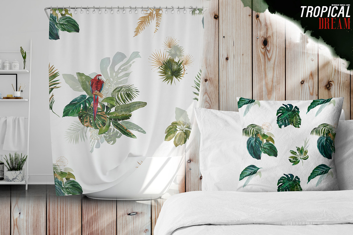 Watercolor Tropical Leaves, a Decorative Illustration by Damian Roh (Photo 16 of 19)