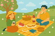 Spring Picnic, a Seasonal Illustration by ananastya (Thumbnail 2 of 10)