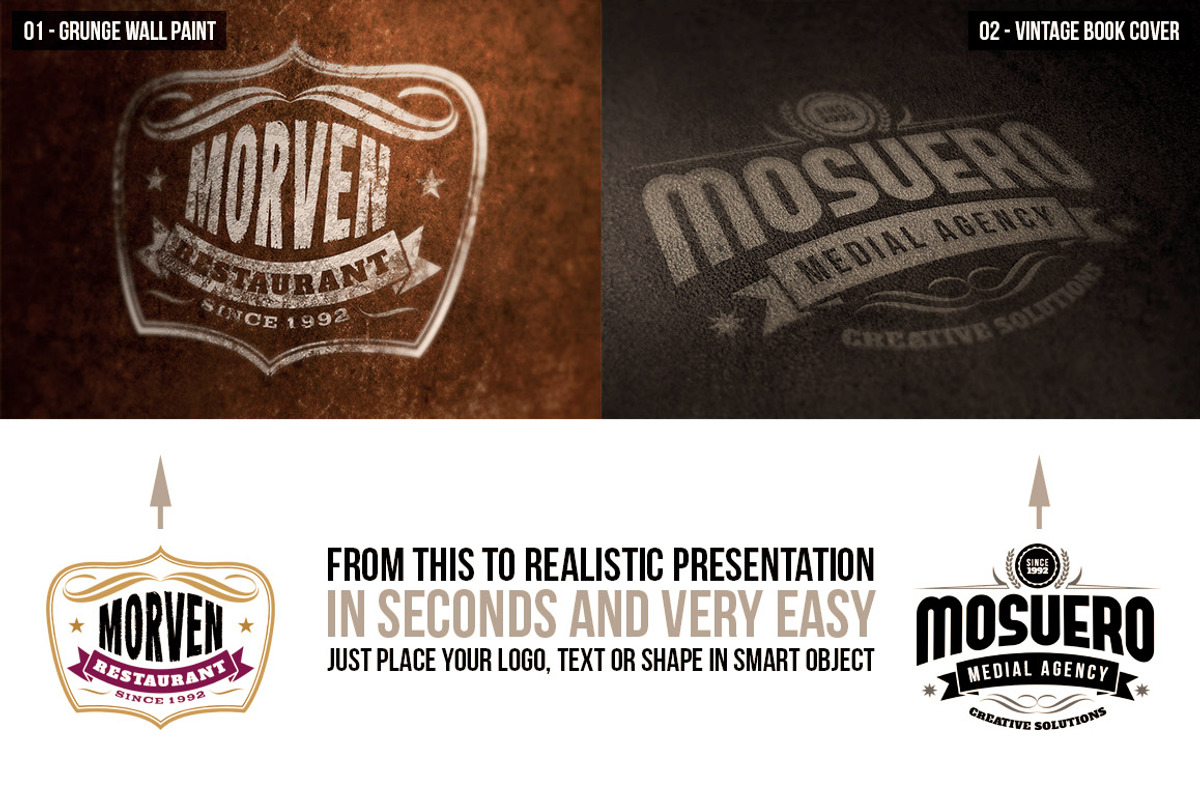 7 Photorealistic Logo Mock-Ups, a Product Mockup by Cruzine (Photo 2 of 5)