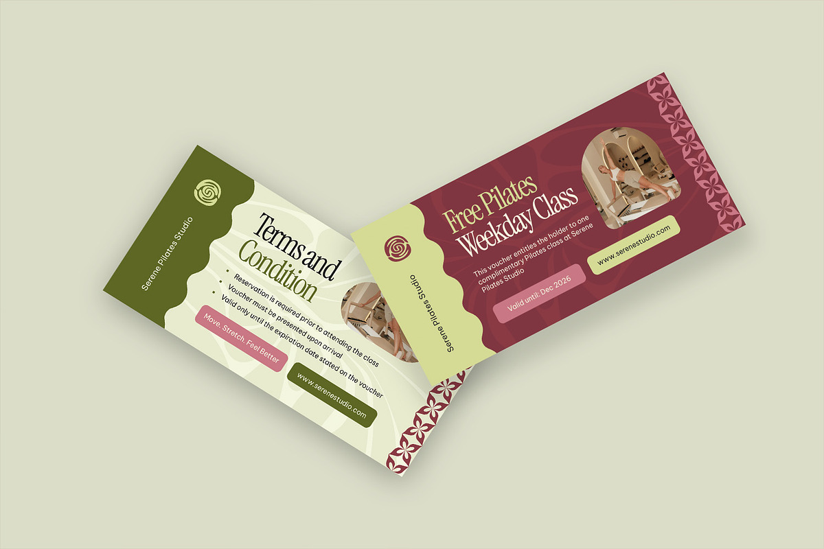 Serene - Gift Voucher, a Card Template by StreaksideStd (Photo 3 of 3)