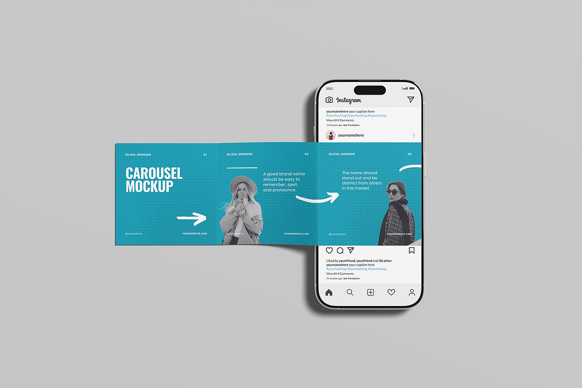 Carousel Mockup, a Device Mockup by ZifaraDesign (Photo 4 of 5)