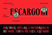 Escargoth – Gothic Condensed Classic, a Serif Font by Drizy (Thumbnail 3 of 10)