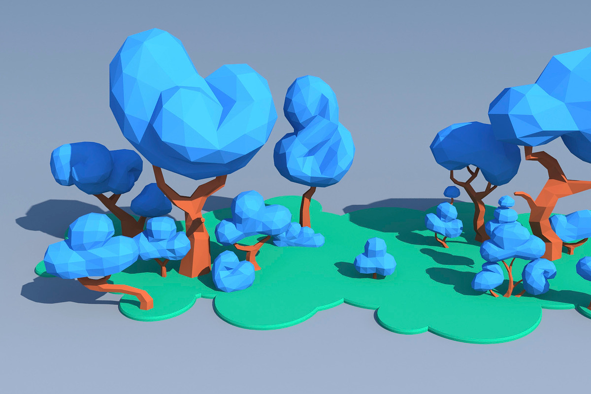 Trees And Bushes, an Environmental 3D Model by Saintpix (Photo 23 of 35)