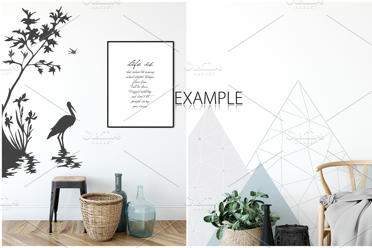 Frames & Walls Scandinavian Bundle, a Household Mockup by Yuri-U (Photo 24 of 38)