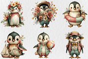 Summer Funny Penguin Clipart, a Seasonal Illustration by Rose Art (Thumbnail 3 of 6)