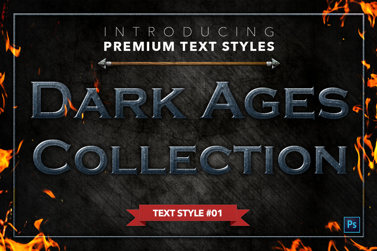 Dark Ages #1 - Text Styles preview 2