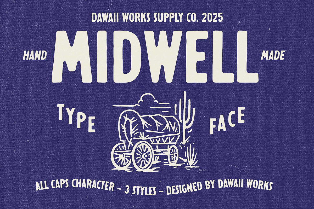 Midwell Typeface, a Sans Serif Font by Dawaii Goods (Photo 1 of 8)