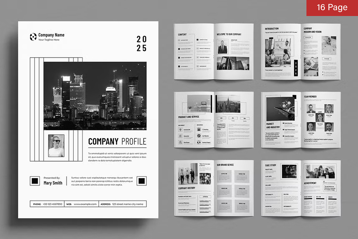 Company Profile Bundle, a Brochure Template by ContestDesign (Photo 7 of 24)