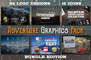 70% OFF Adventure Graphics Pack, a Branding & Logo Template by JeksonGraphics (Thumbnail 1 of 16)