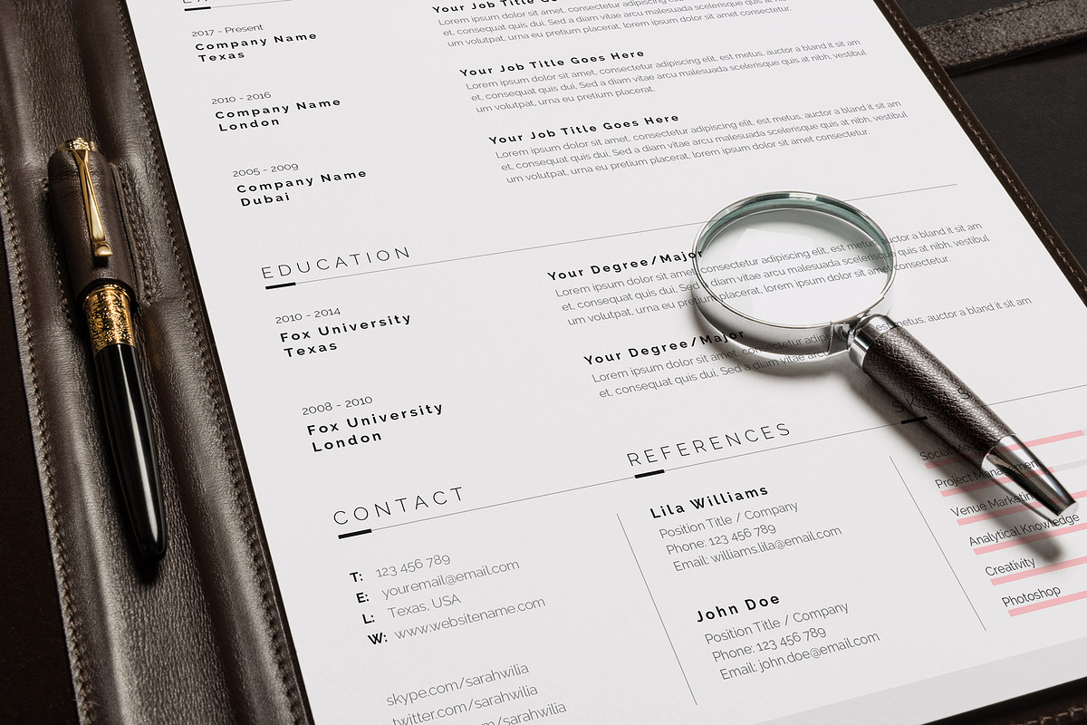 Resume/CV, a Stationery Template by Mr-Template (Photo 3 of 6)