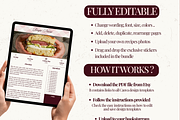Printable family cookbook template, a Social Media Template by PixelBloomClub (Thumbnail 3 of 8)