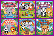 CUTE BABY ANIMALS COLORING PAGES, an Animal Illustration by Coco Bloom (Thumbnail 4 of 5)