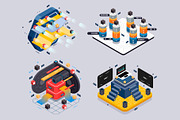 Set isometric illustrations for web., a Technology Illustration by Andrew_Derr (Thumbnail 3 of 4)