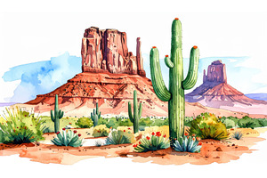 Iconic desert landscape with, an Arts & Entertainment Photo by Igor Tichonow