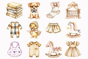 Vintage Nursery Clipart, an Illustration by Design Market (Thumbnail 2 of 5)