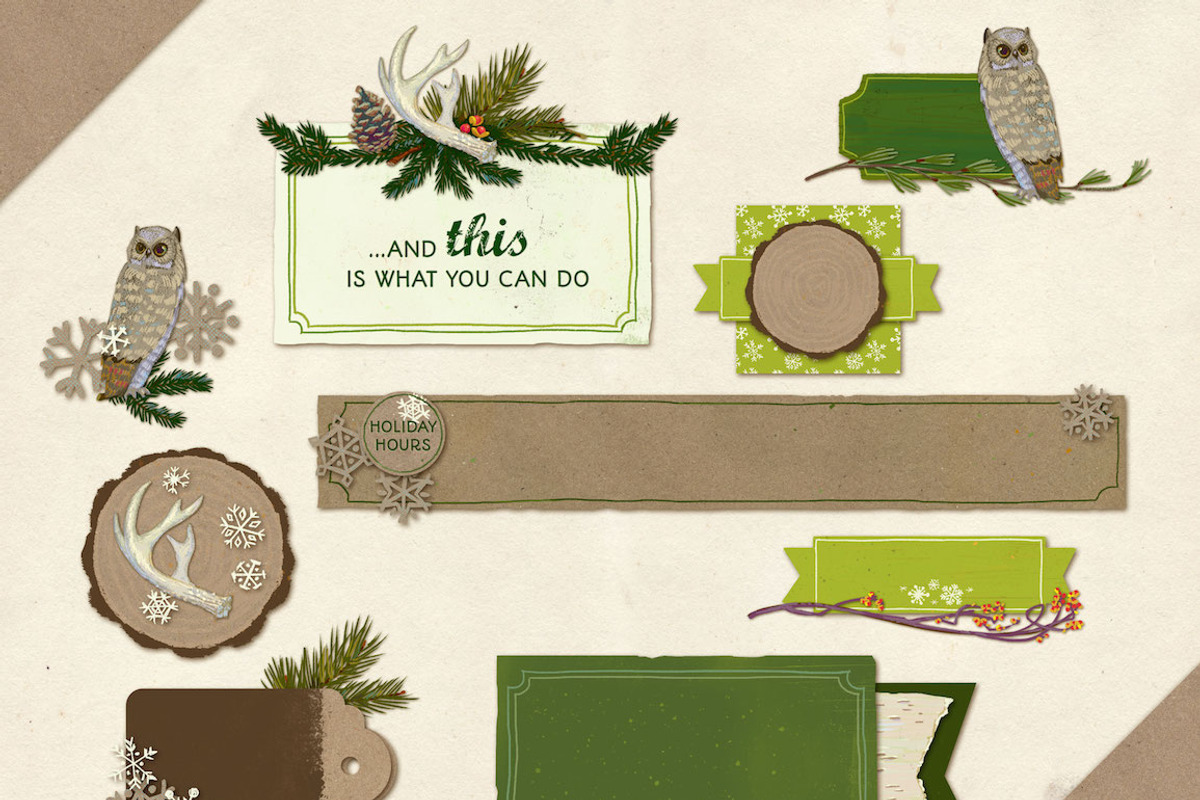 Graphics Bundle: Woodland Winter, a Templates & Theme by Jenny Hansen Suites (Photo 5 of 5)