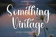 Something Vintage, a Handwritten Font by InermediaSTUDIO (Thumbnail 1 of 8)
