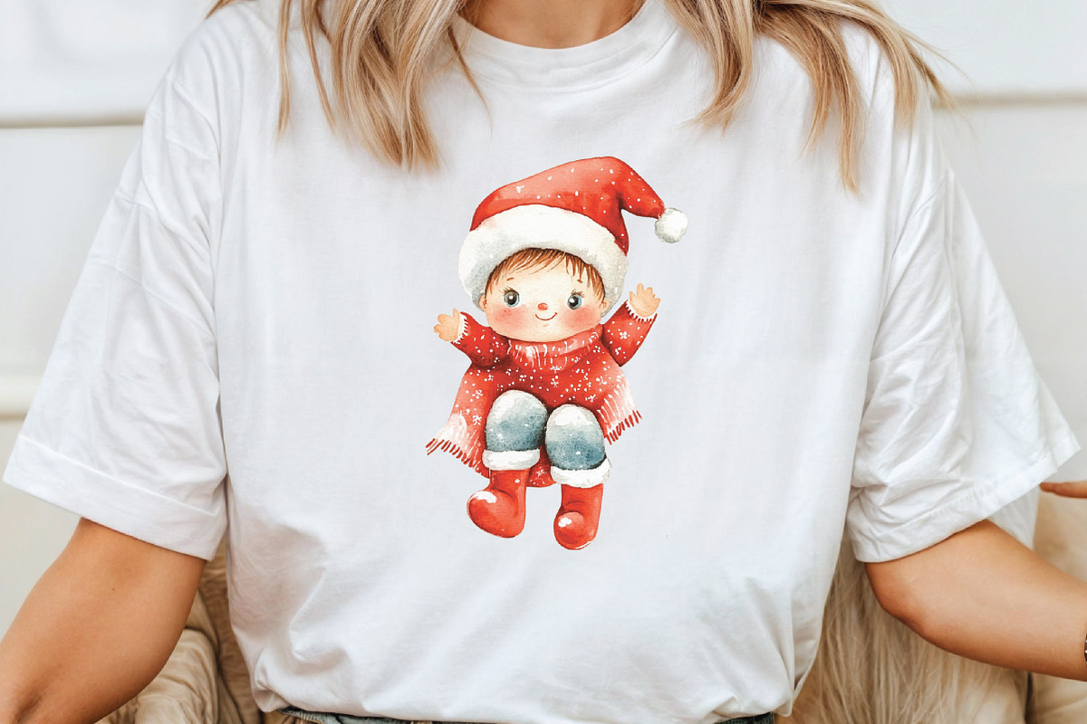Baby's 1st Christmas Festive Clipart, an Illustration by CraftArtStudio (Photo 4 of 6)