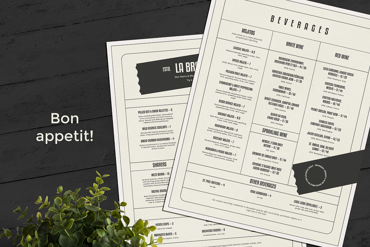Restaurant Menu, a Brochure Template by BigWeek (Photo 4 of 4)