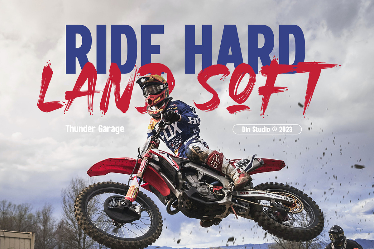 Thunder Garage, a Sans Serif Font by din-studio.com (Photo 4 of 10)