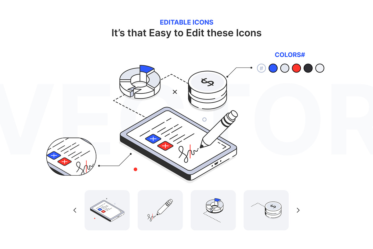 Animated Growth Icons, an Outline Icon by Vectors Market (Photo 3 of 7)