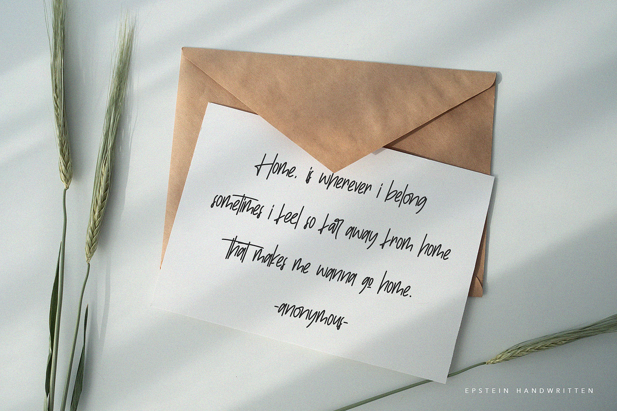 Epstein Signature Handwritten Script, a Script Font by Maulana Creative (Photo 9 of 9)
