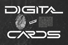 Digital Cards  - Tech Font