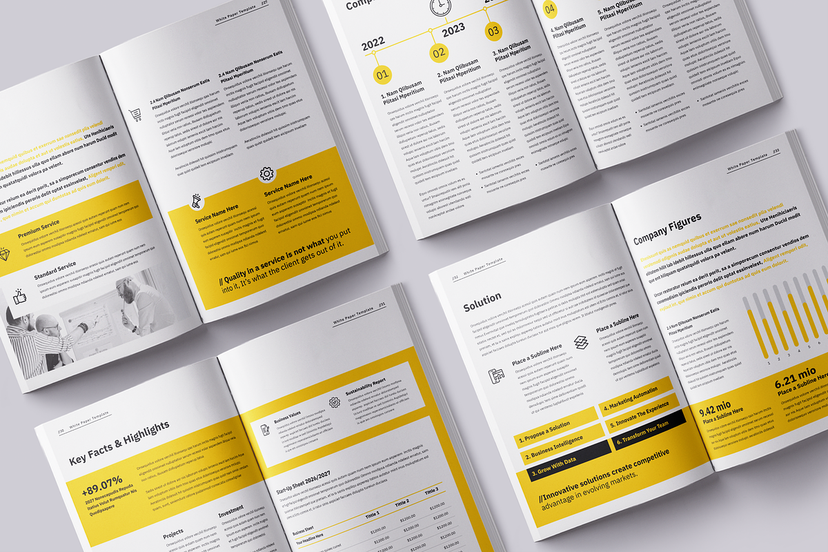 White Paper | Canva, a Brochure Template by ArtisticLand