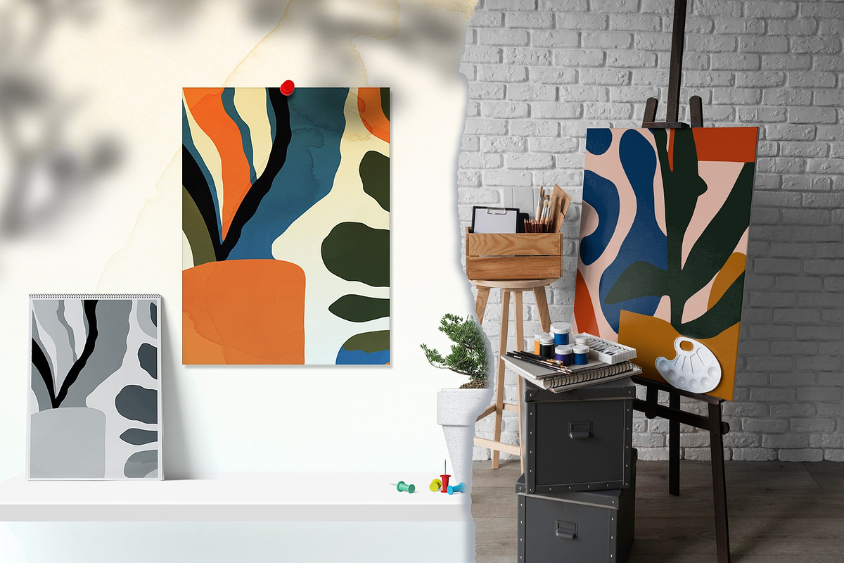 Abstract Contemporary Floral Art, a Decorative Illustration by Vibrand Studio (Photo 8 of 12)