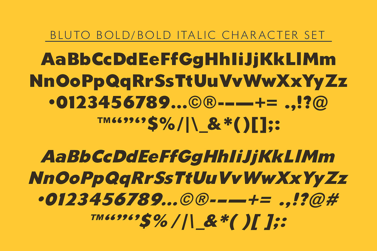 Bluto | Sans Serif Type Family, a Sans Serif Font by StudioWorks (Photo 5 of 12)