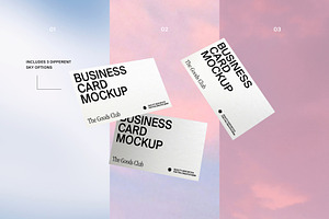 DREAMY 02 Business Card Mockup