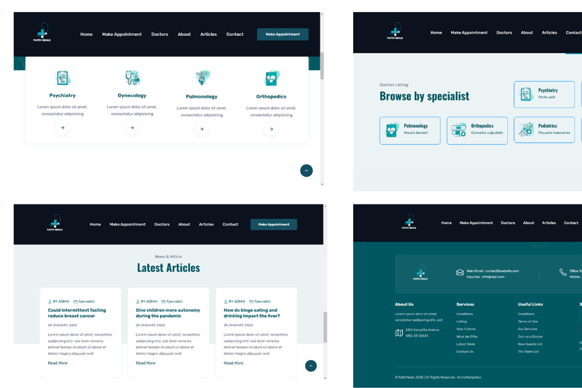 FaithHeals-Medical Website Template, a Landing Page Template by NomaTemplates (Photo 4 of 8)
