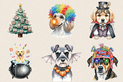 Halloween Quirky Dog Clipart Bundle., an Illustration by SVGArt (Thumbnail 5 of 8)