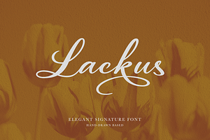 Lackus - Signature Font