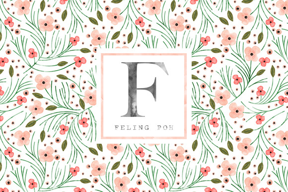 Seamless Floral Pattern preview 2